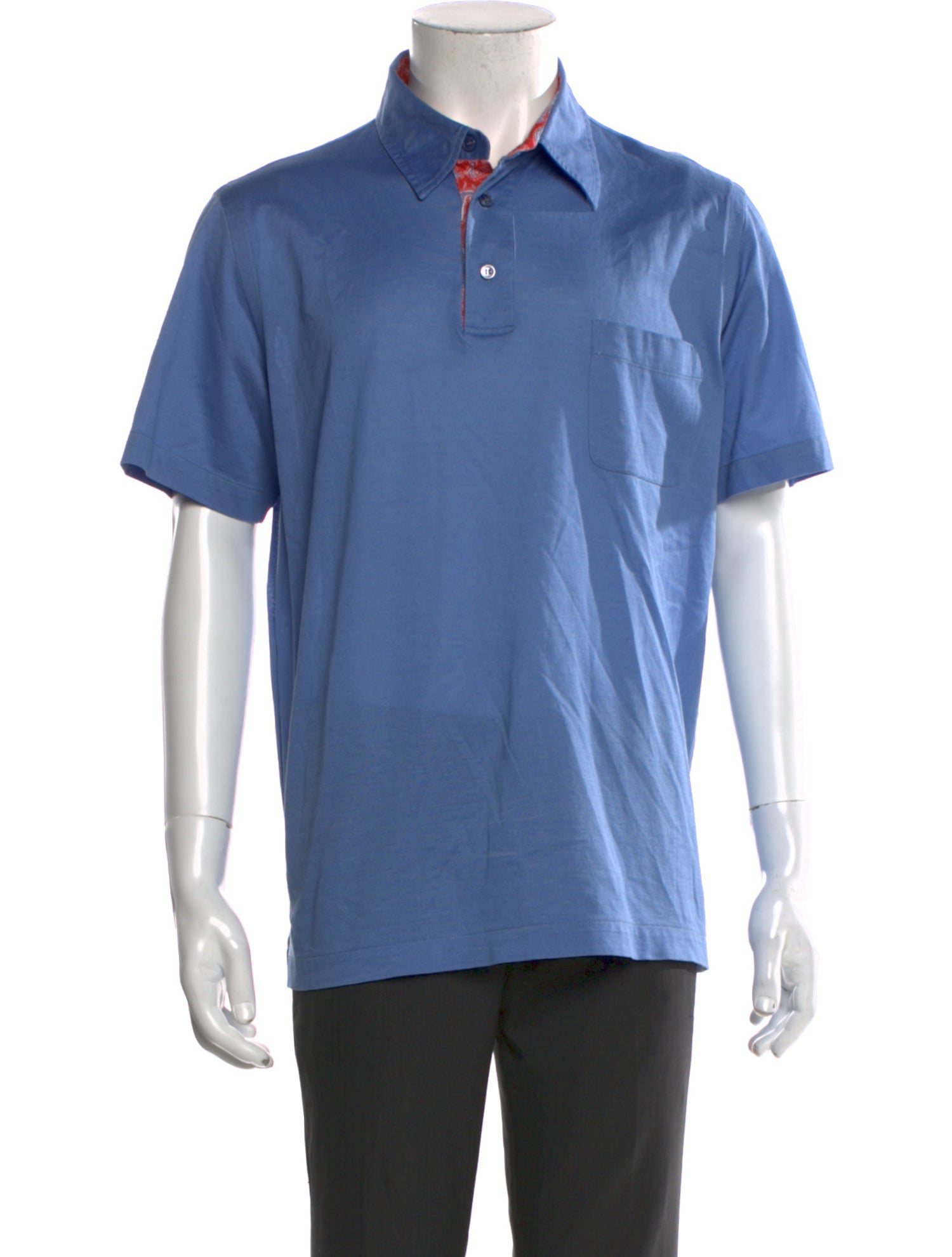 Brioni Collar Short Sleeve Polo Shirt
