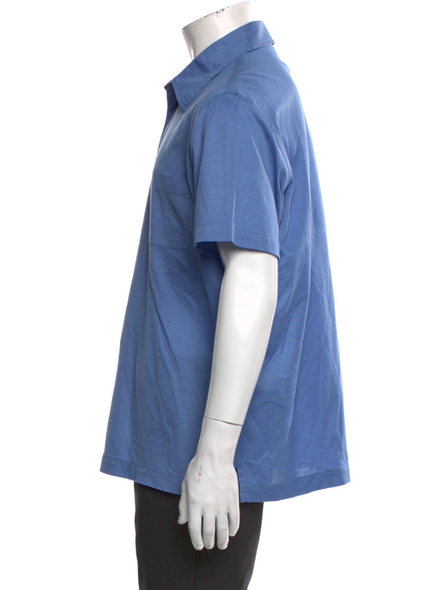 Brioni Collar Short Sleeve Polo Shirt