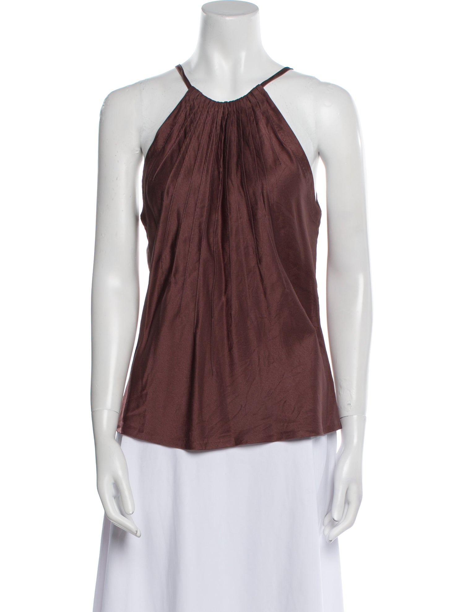 Brioni Halterneck Sleeveless Blouse