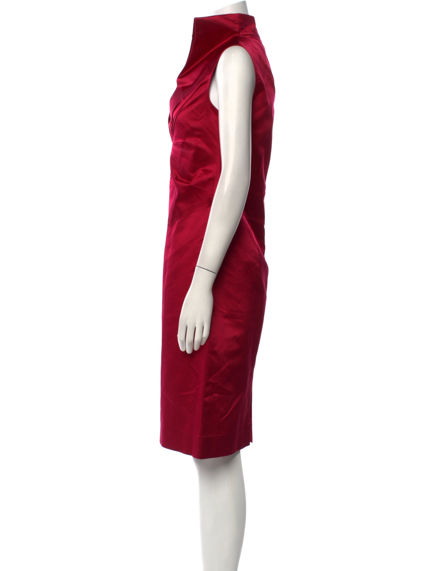 Brioni V-Neck Knee-Length Dress