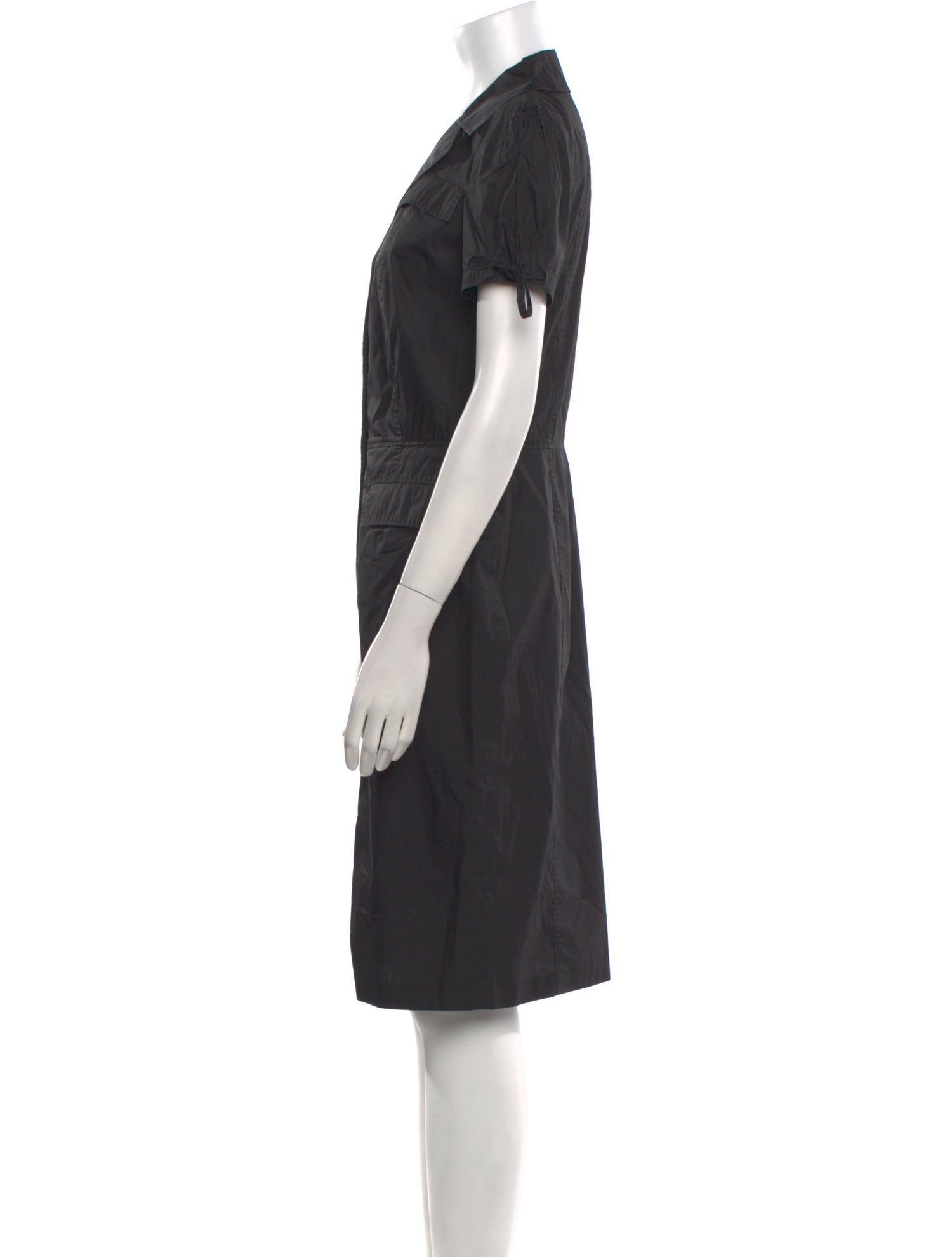 Brioni V-Neck Knee-Length Dress