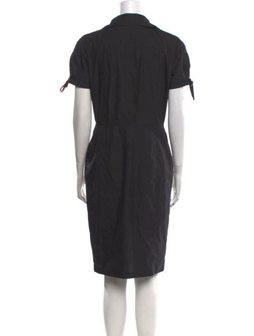 Brioni V-Neck Knee-Length Dress