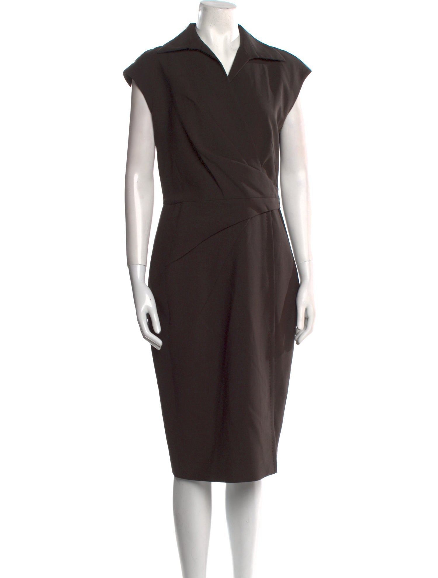 Brioni Virgin Wool Midi Length Dress