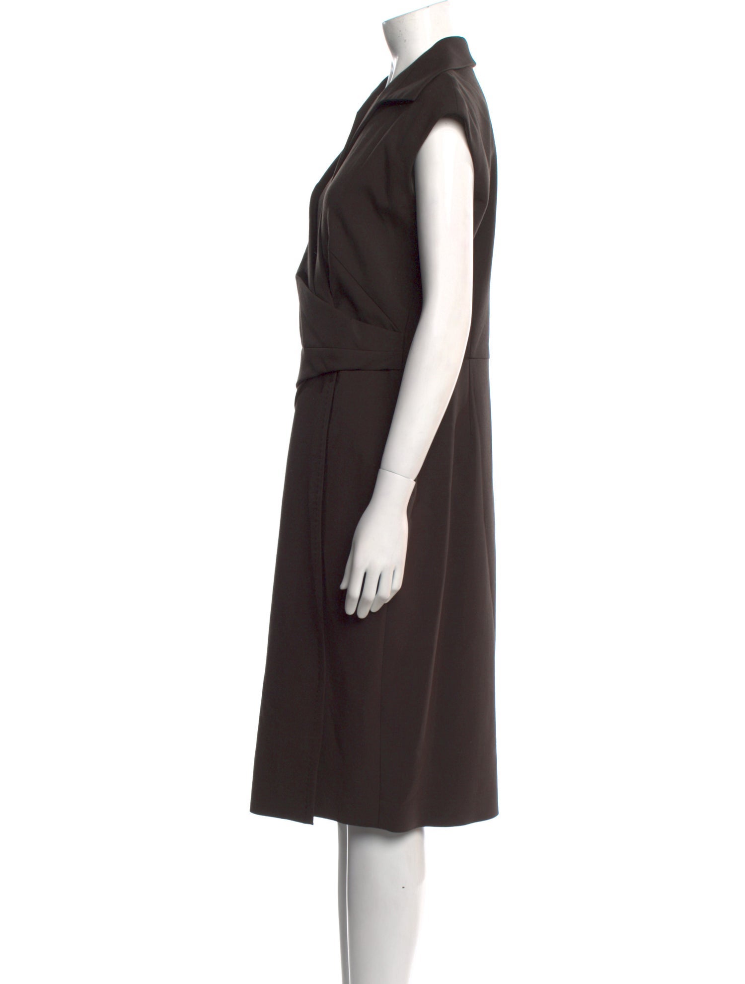 Brioni Virgin Wool Midi Length Dress