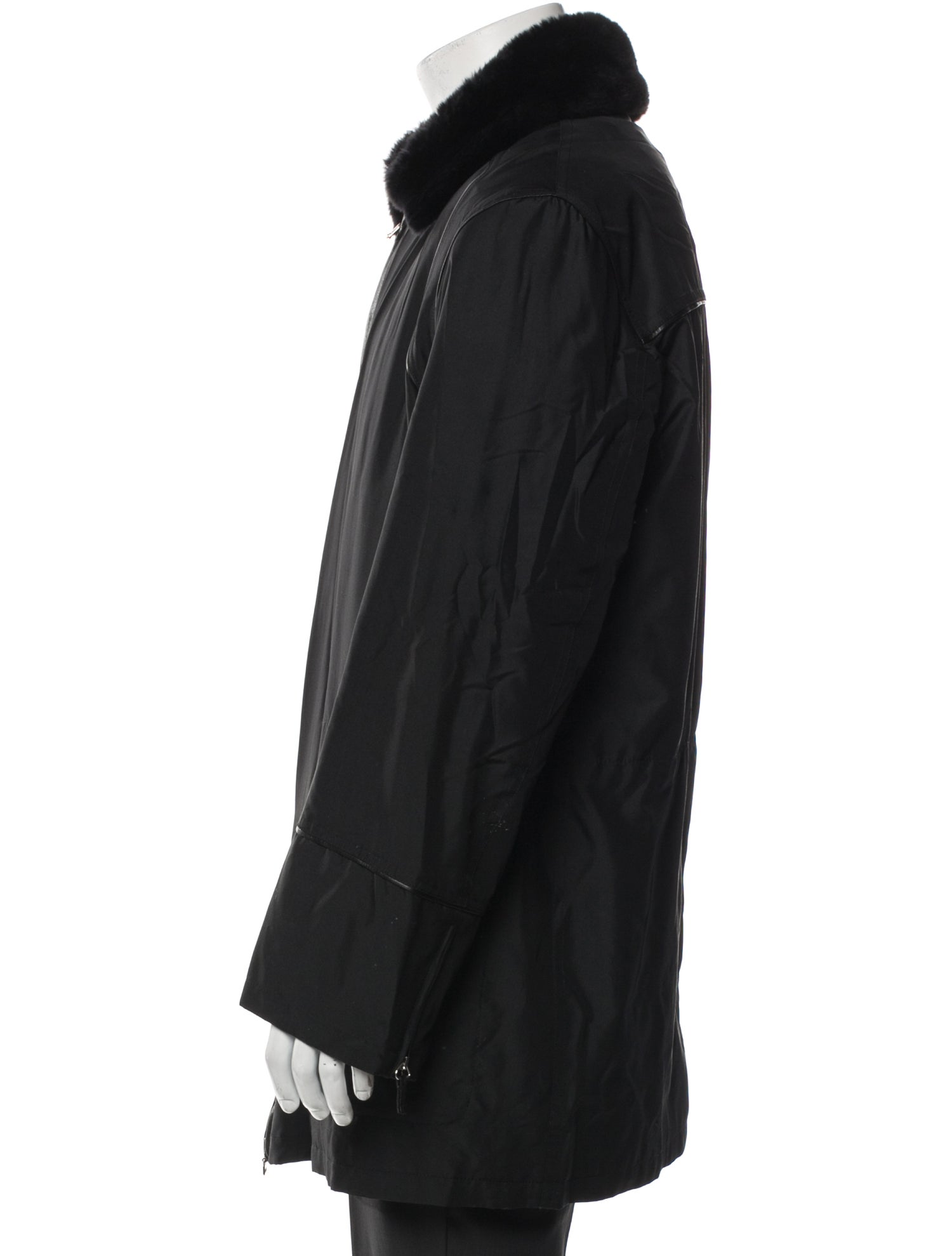 Brioni Leather Windbreaker