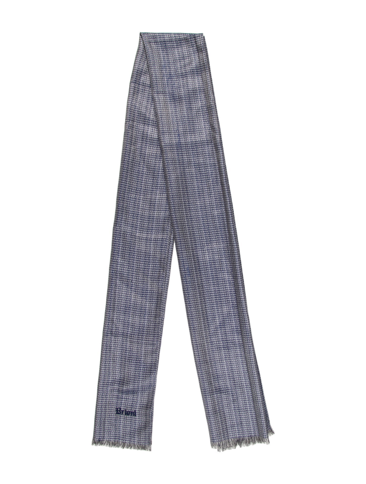 Brioni Silk Paisley Print Scarf