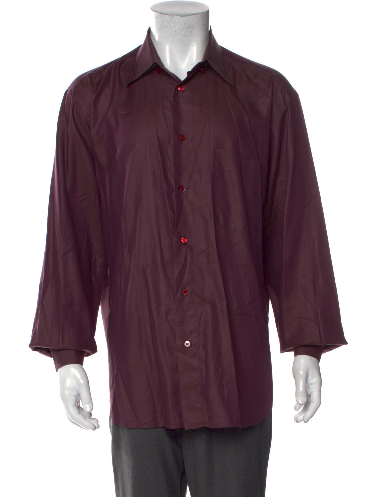 Brioni Striped Long Sleeve Dress Shirt