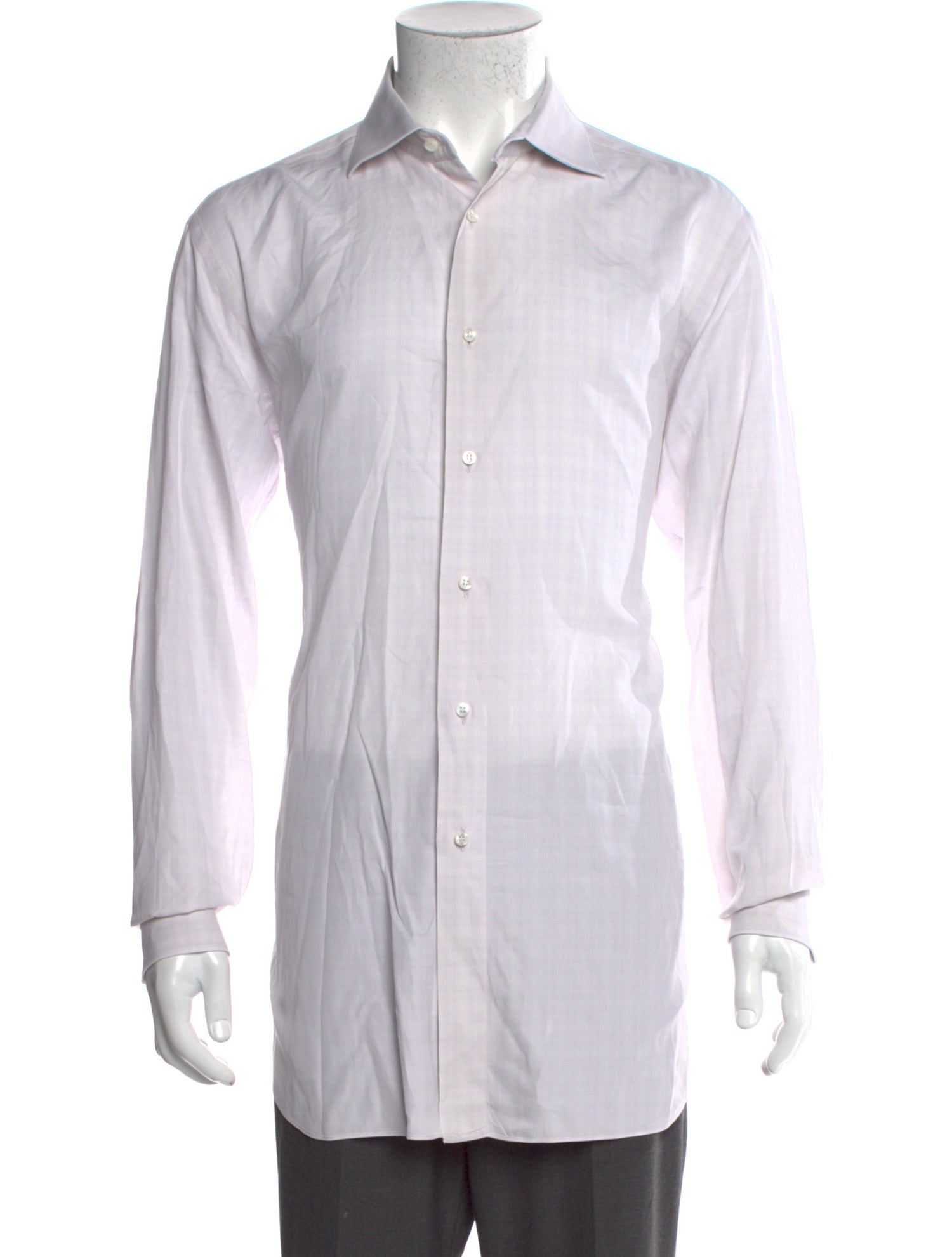 Brioni Striped Long Sleeve Dress Shirt