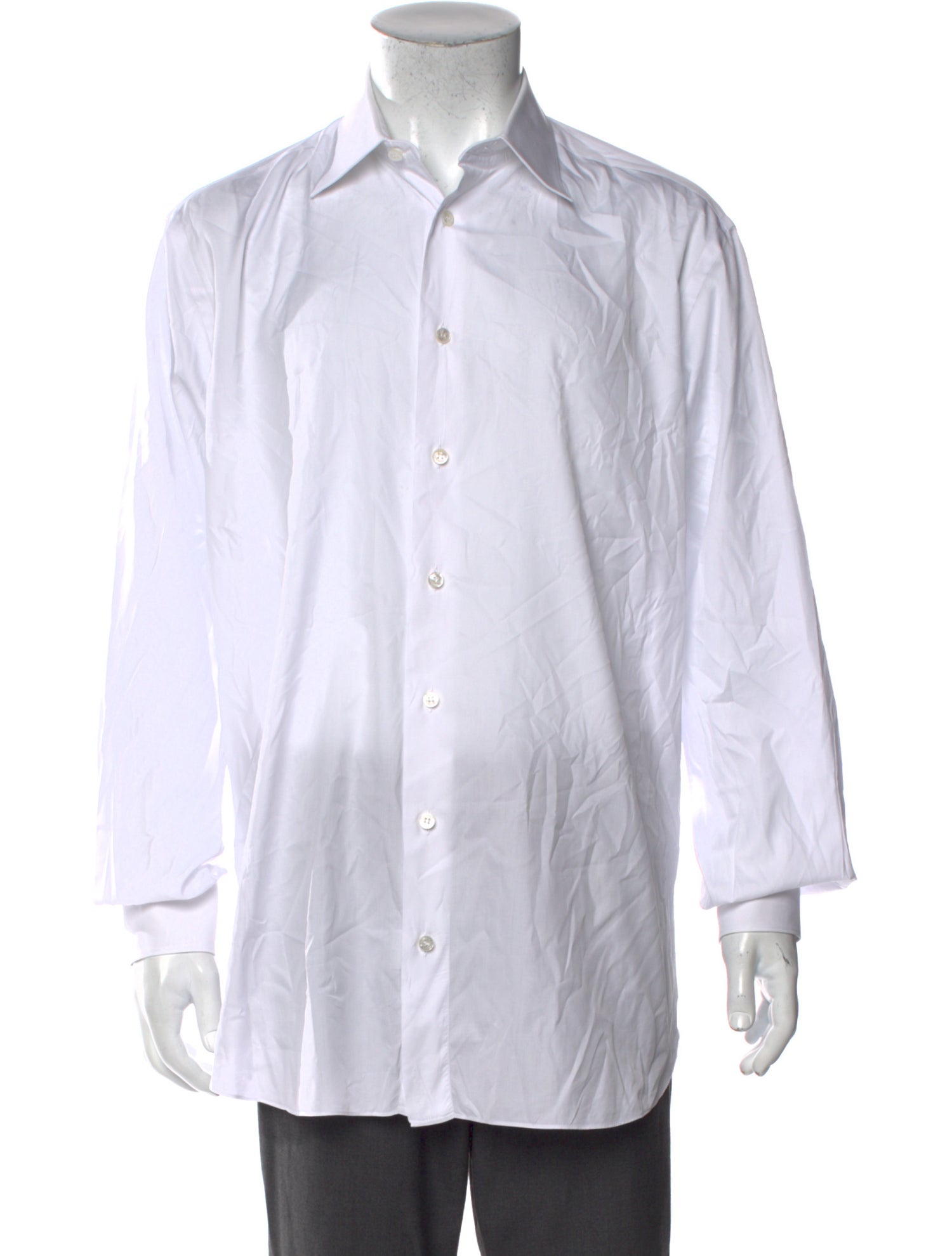 Brioni Striped Long Sleeve Dress Shirt