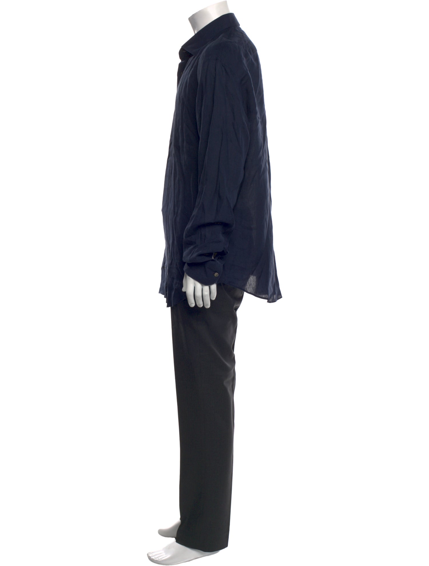 Brioni Linen Long Sleeve Shirt