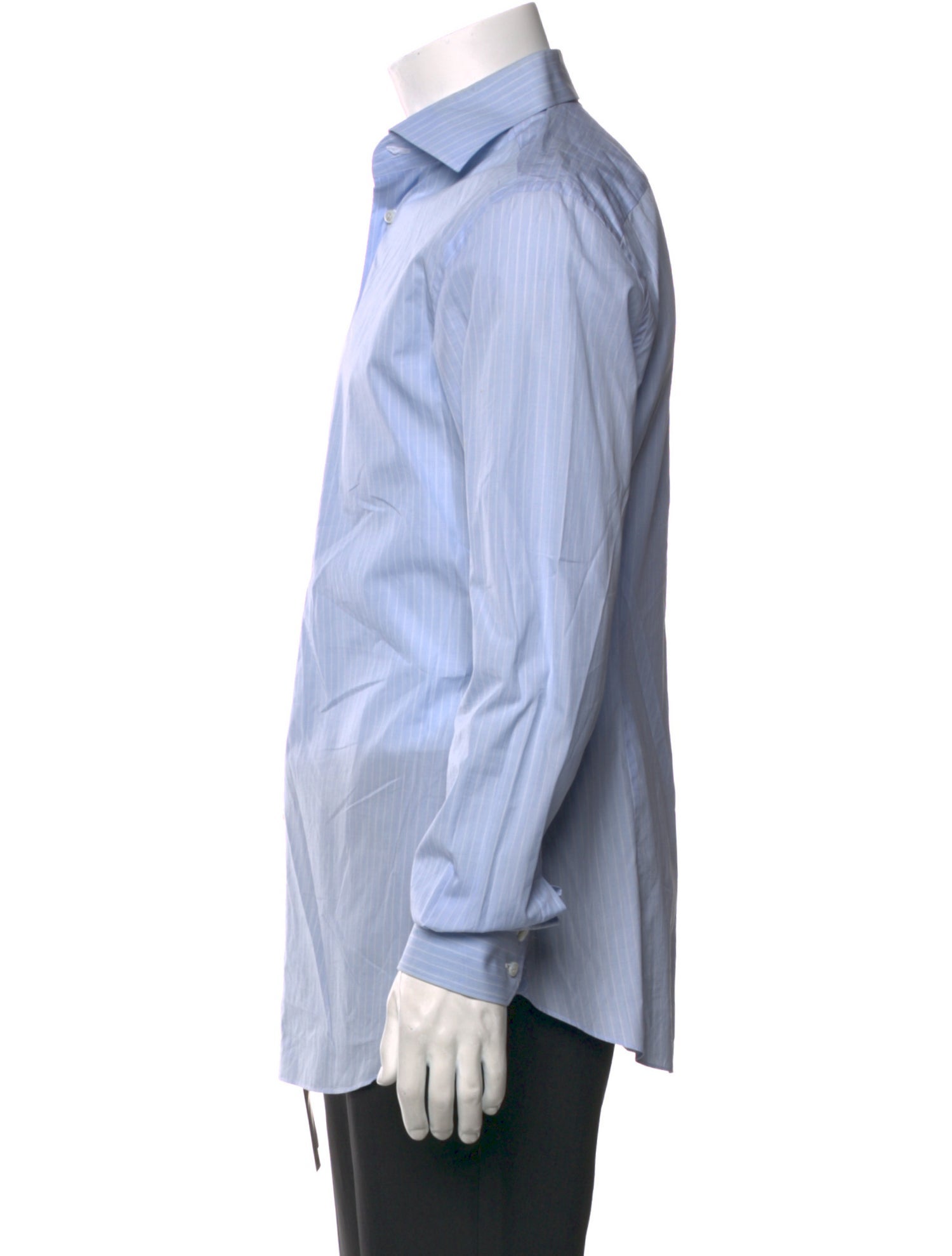 Brioni Striped Long Sleeve Dress Shirt