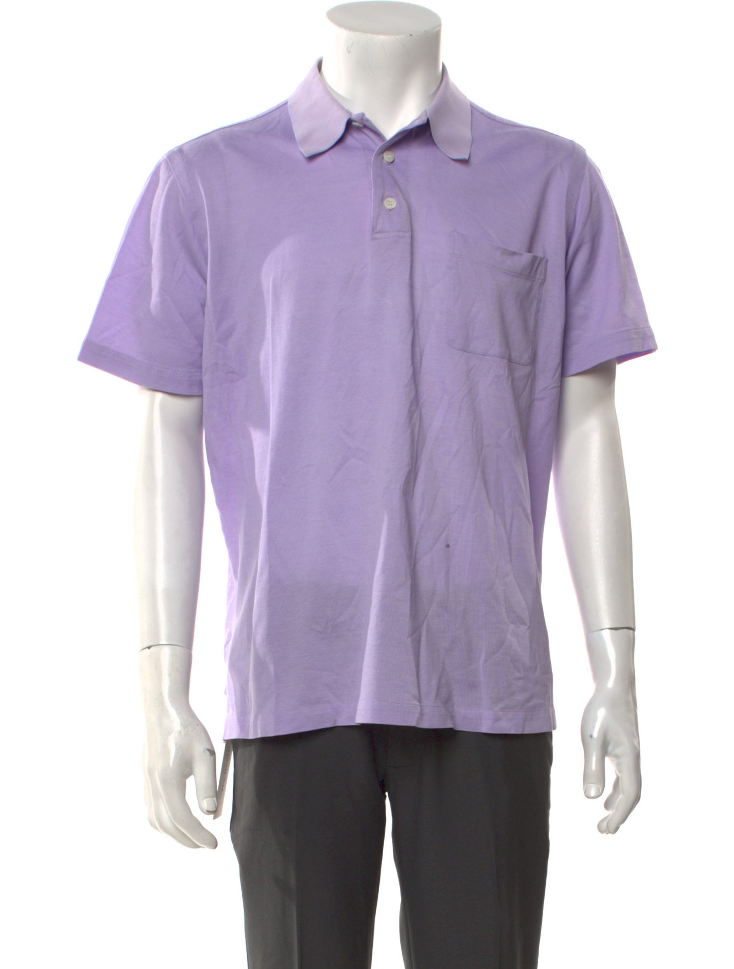 Brioni Collar Short Sleeve Polo Shirt