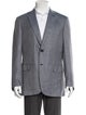 Brioni Wool Plaid Print Blazer