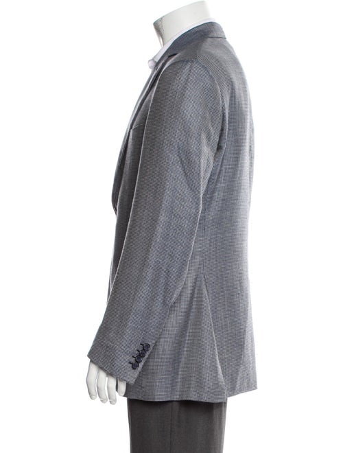 Brioni Wool Plaid Print Blazer