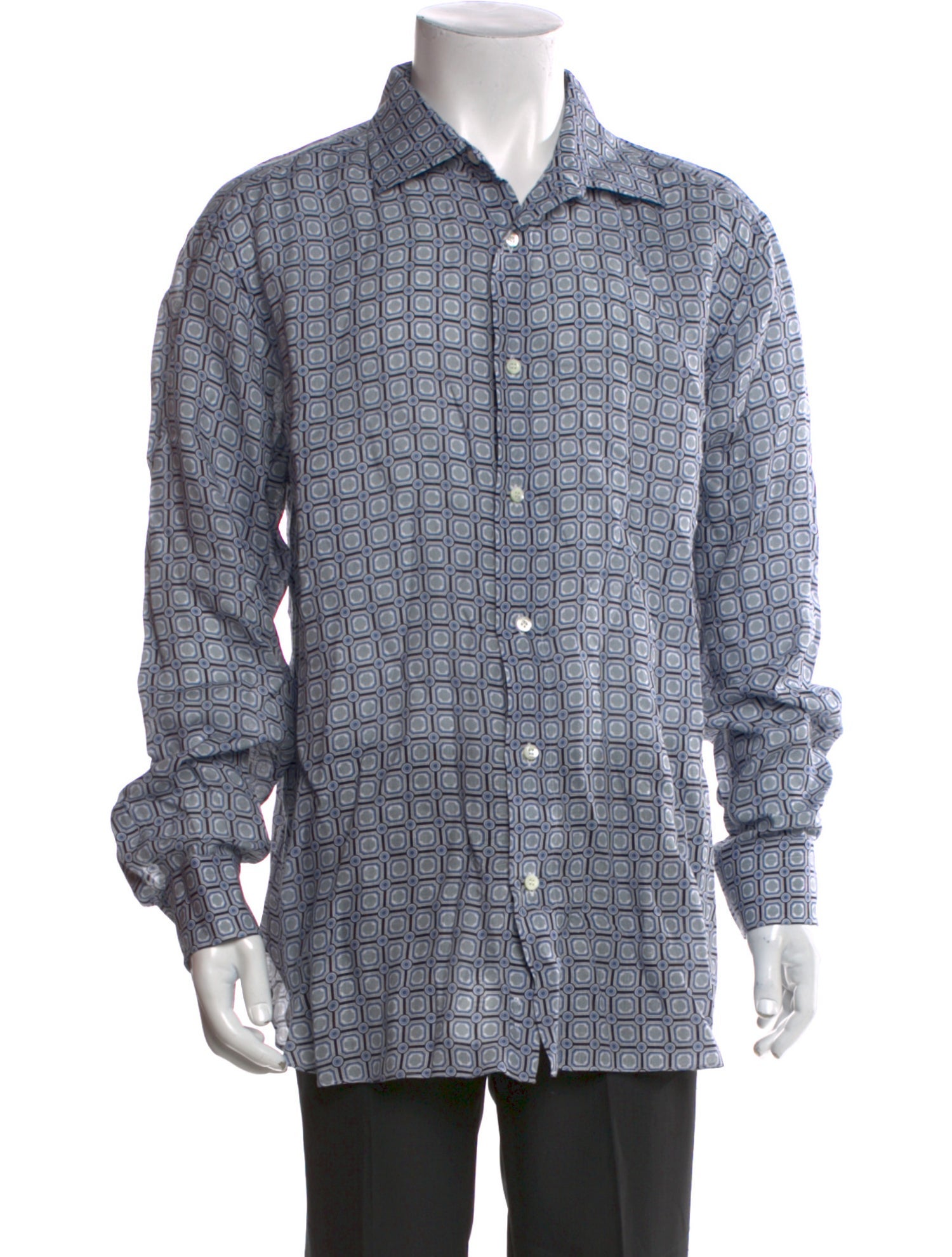 Brioni Linen Printed Shirt