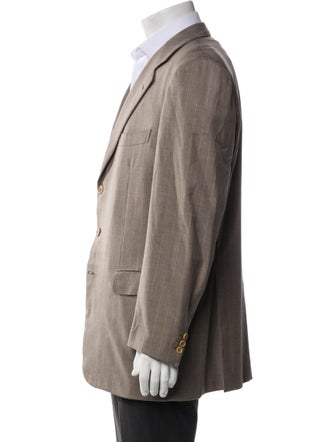 Brioni Wool Striped Two-Piece Suit Vest