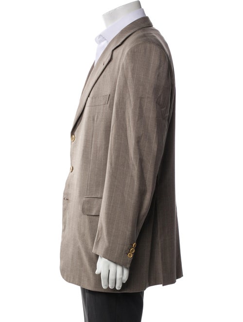 Brioni Wool Striped Two-Piece Suit Vest