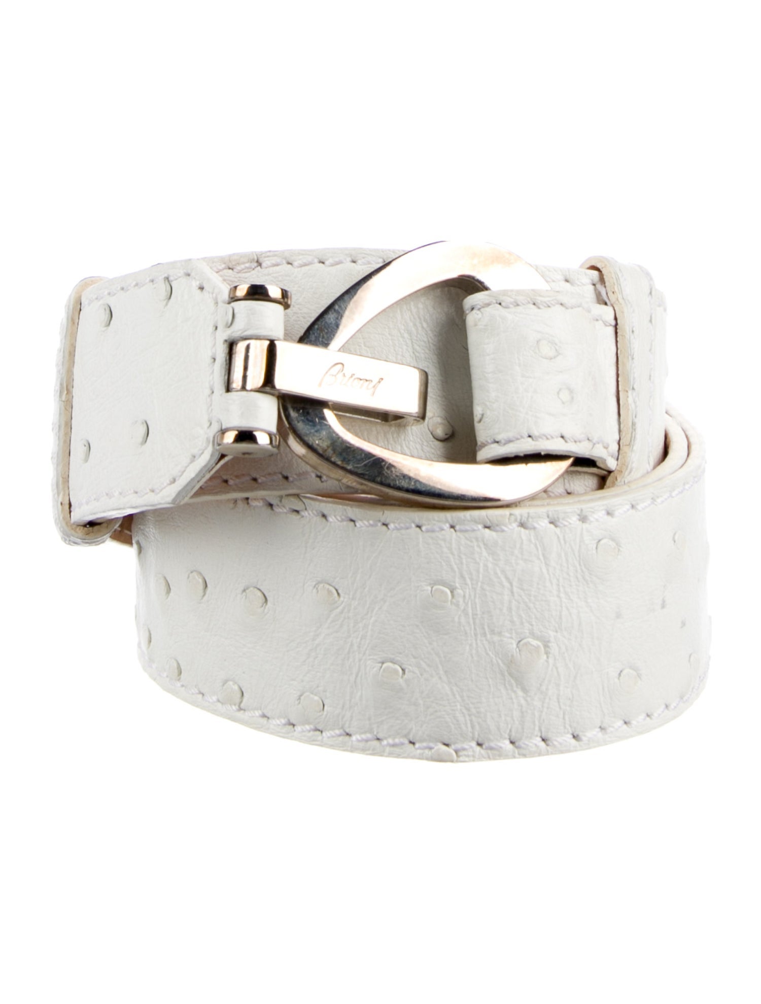 Brioni Ostrich Belt