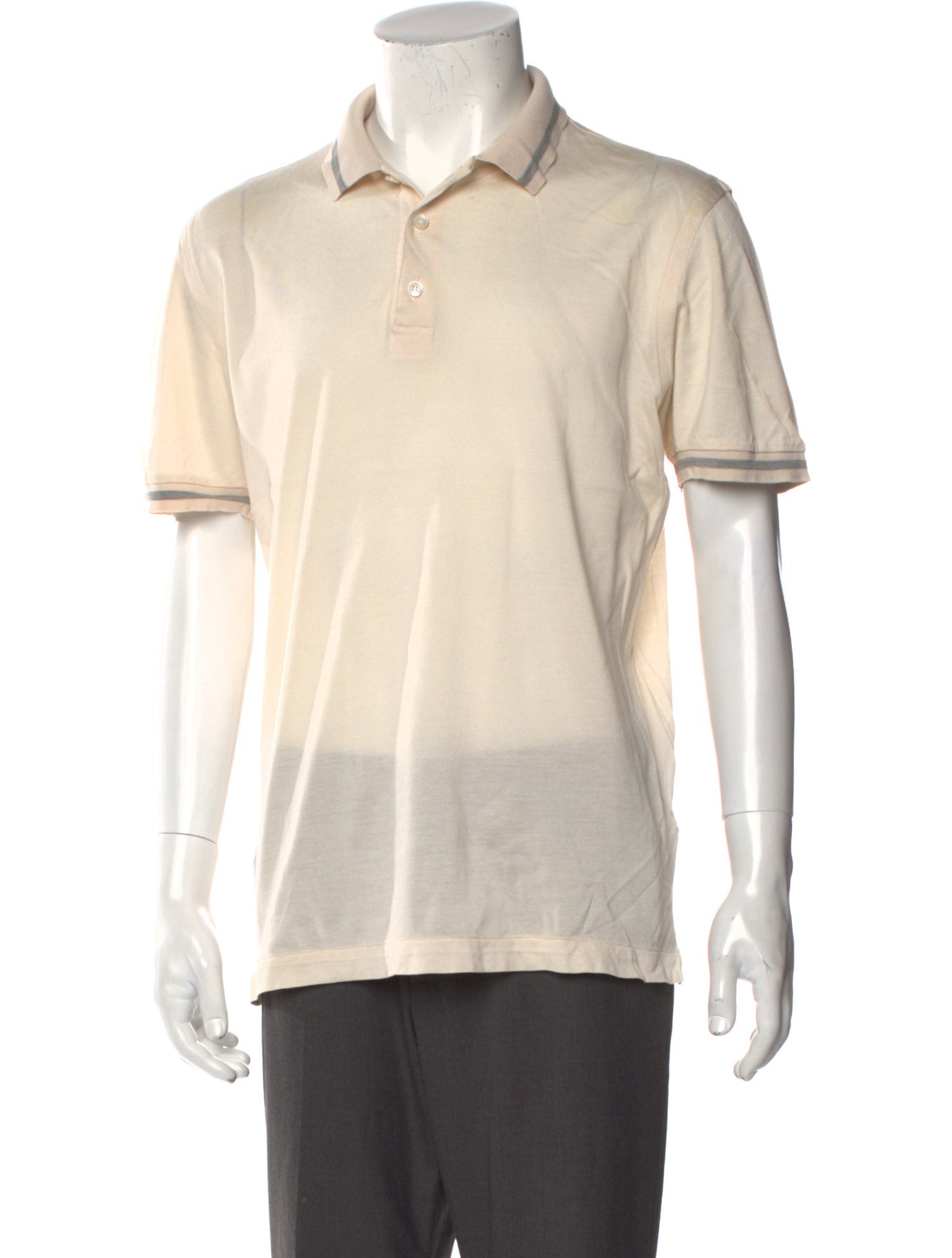 Brioni Collar Short Sleeve Polo Shirt
