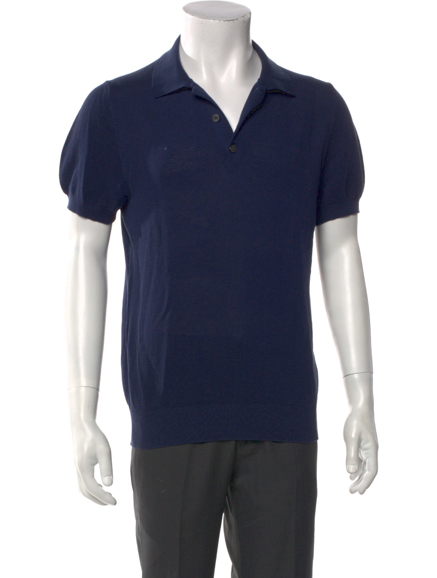 Brioni V-Neck Short Sleeve Polo Shirt