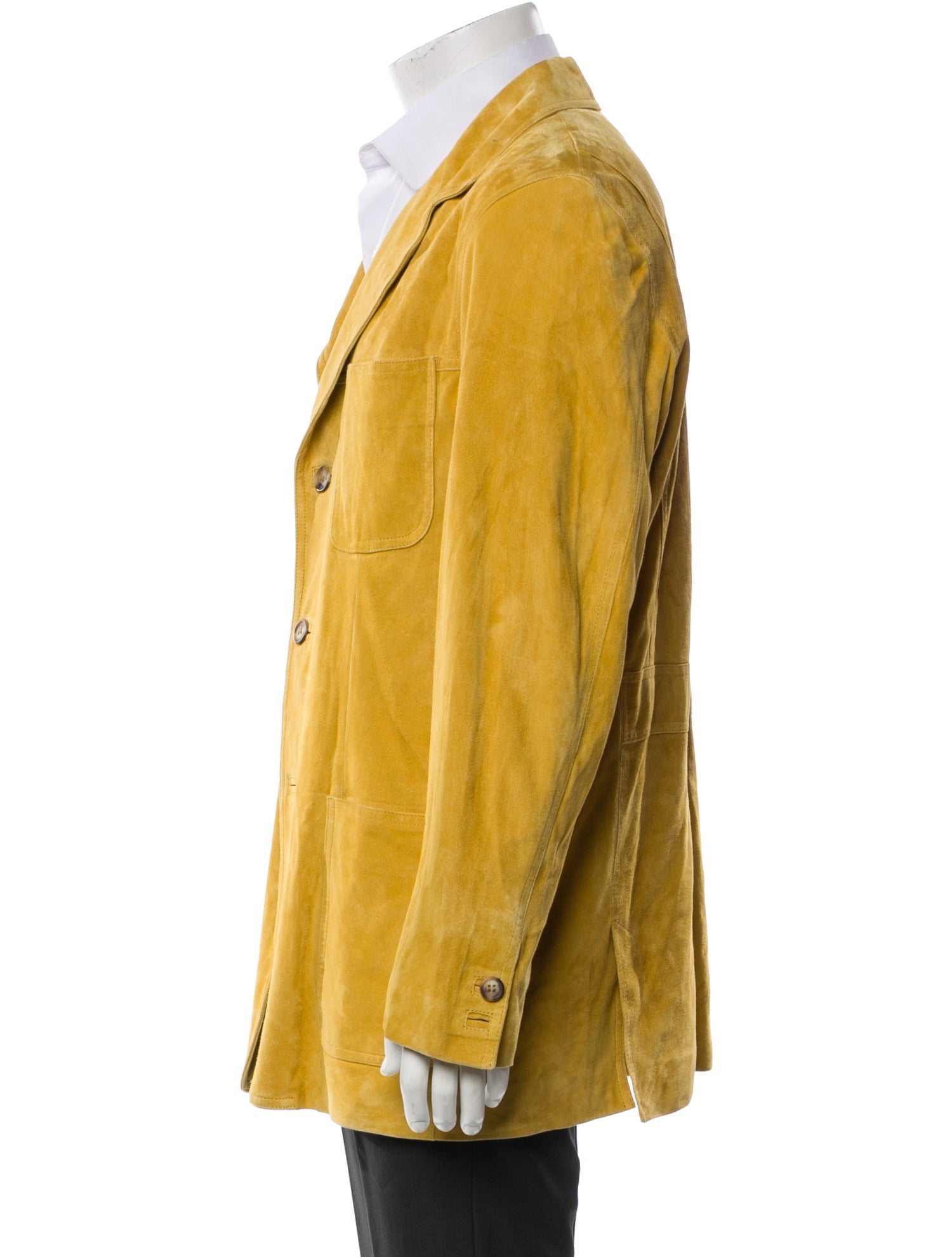 Brioni Leather Overcoat