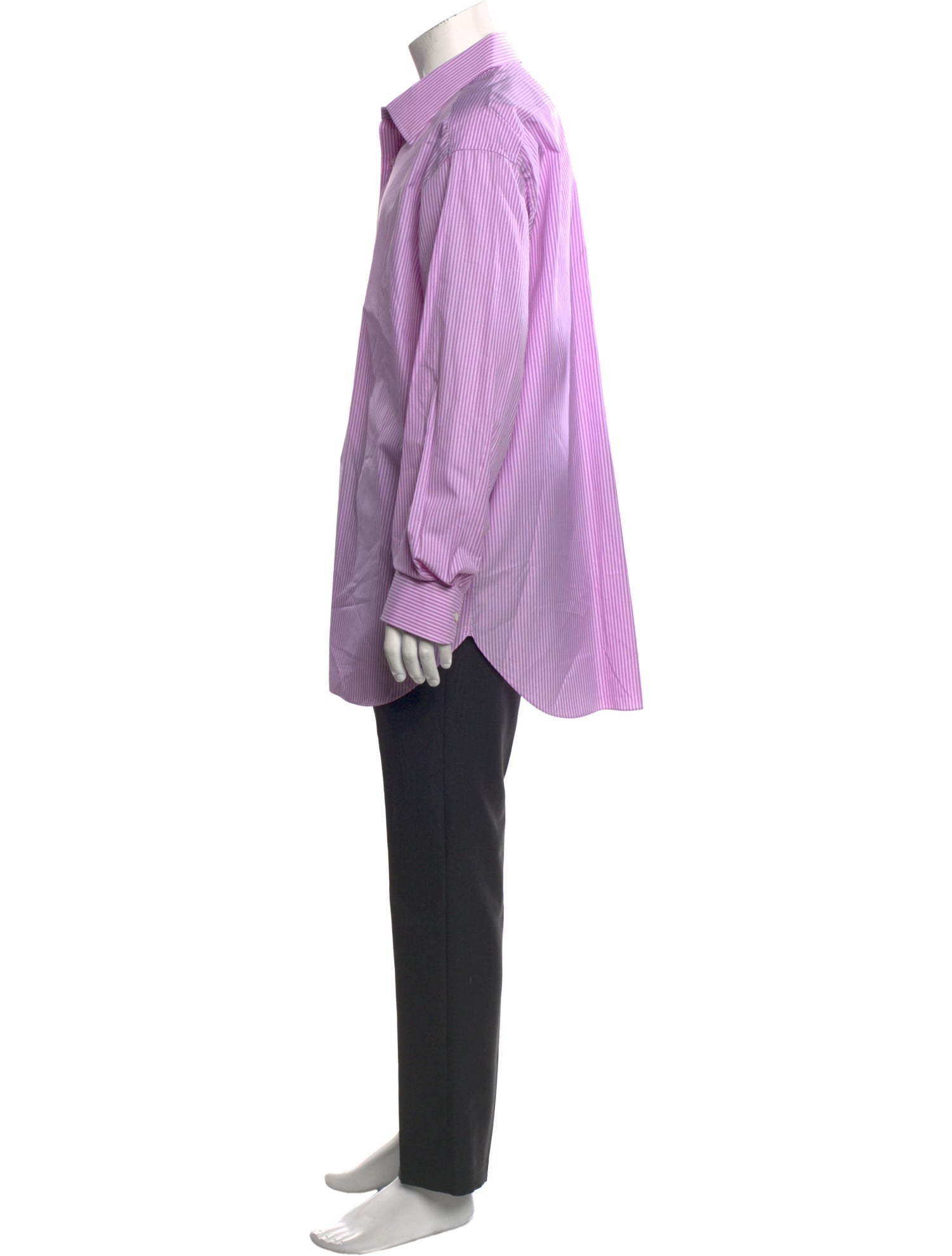 Brioni Striped Long Sleeve Dress Shirt