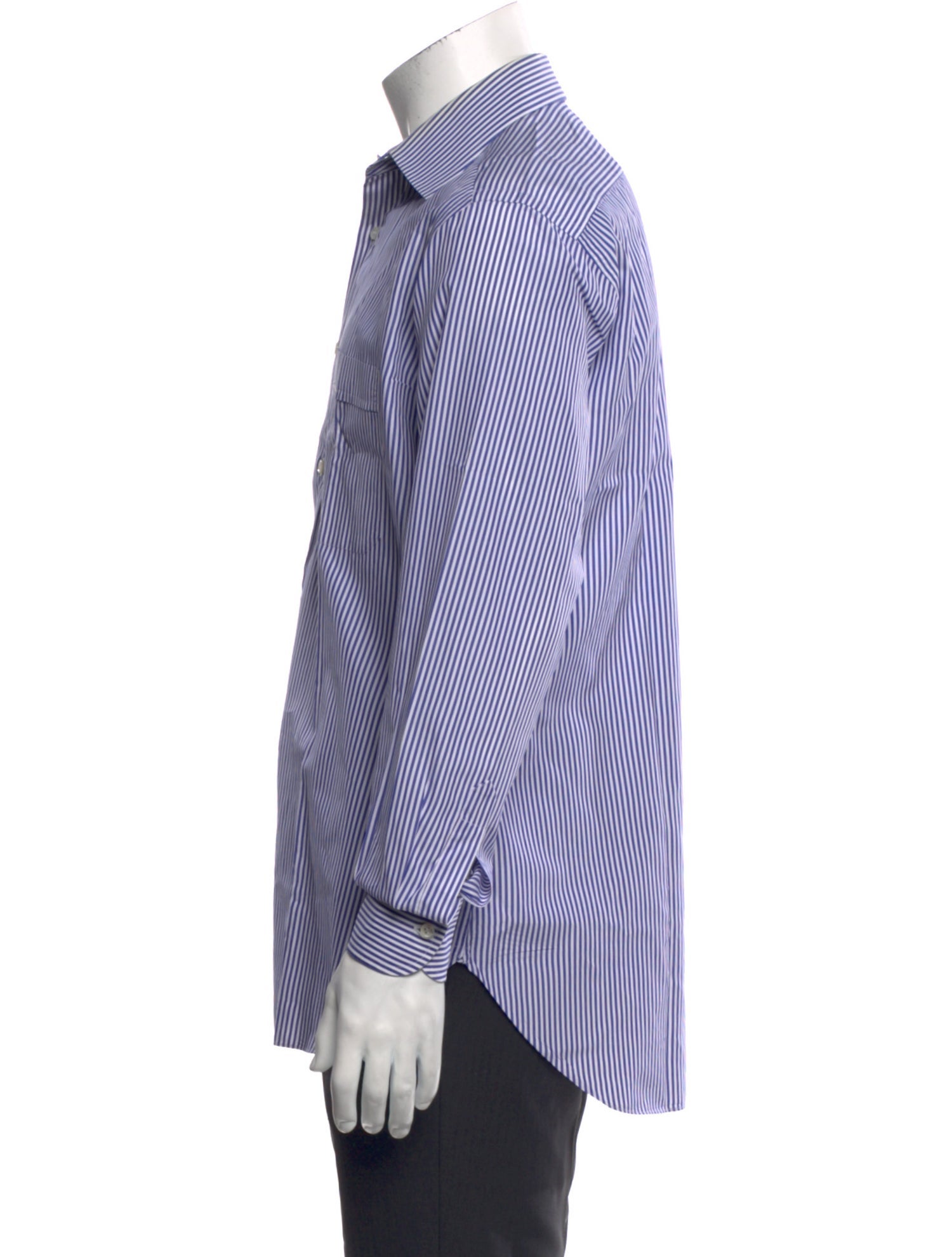 Brioni Striped Long Sleeve Dress Shirt