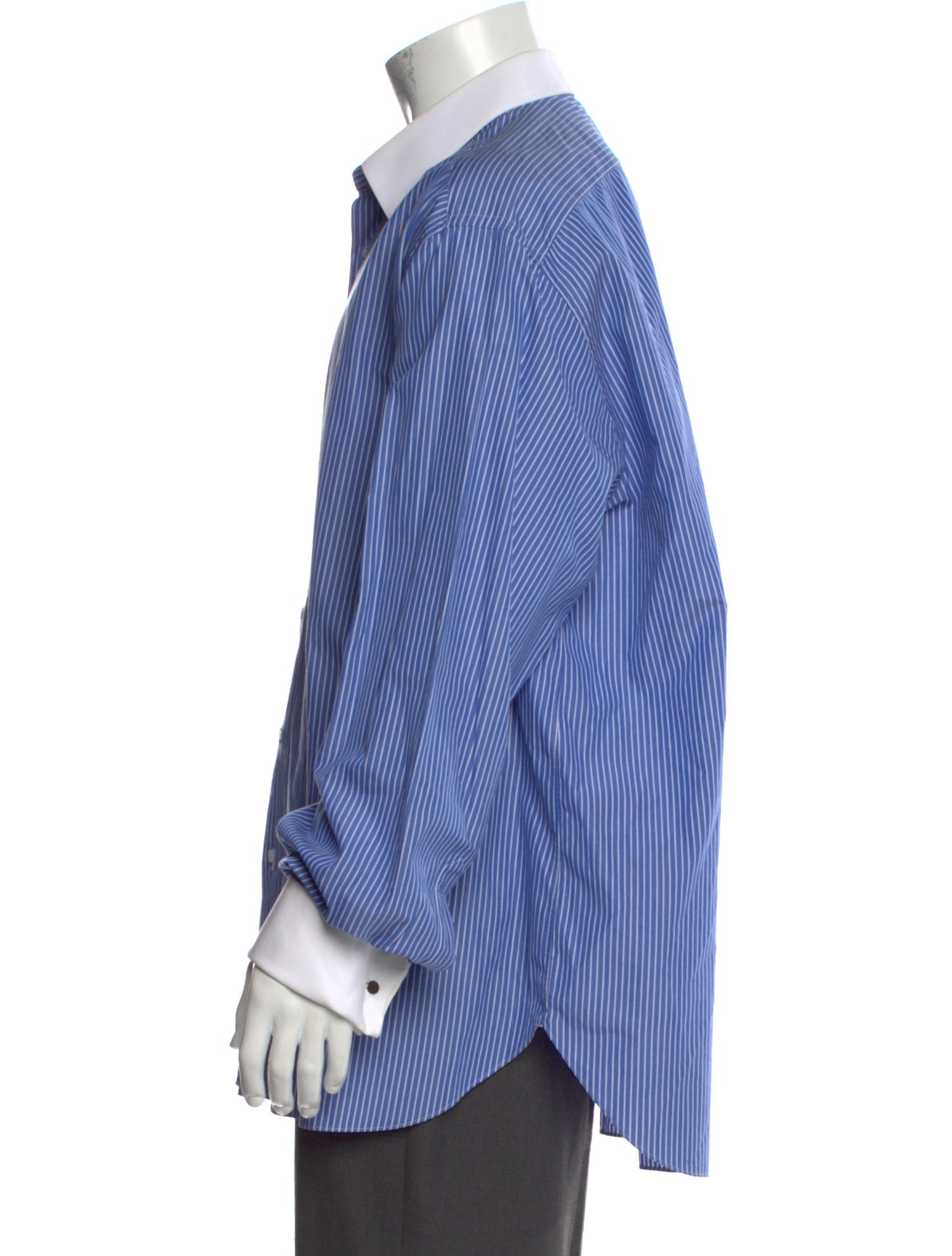 Brioni Striped Long Sleeve Dress Shirt