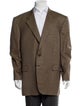 Brioni Cashmere Houndstooth Print Blazer