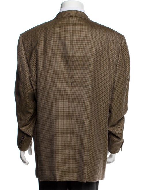 Brioni Cashmere Houndstooth Print Blazer
