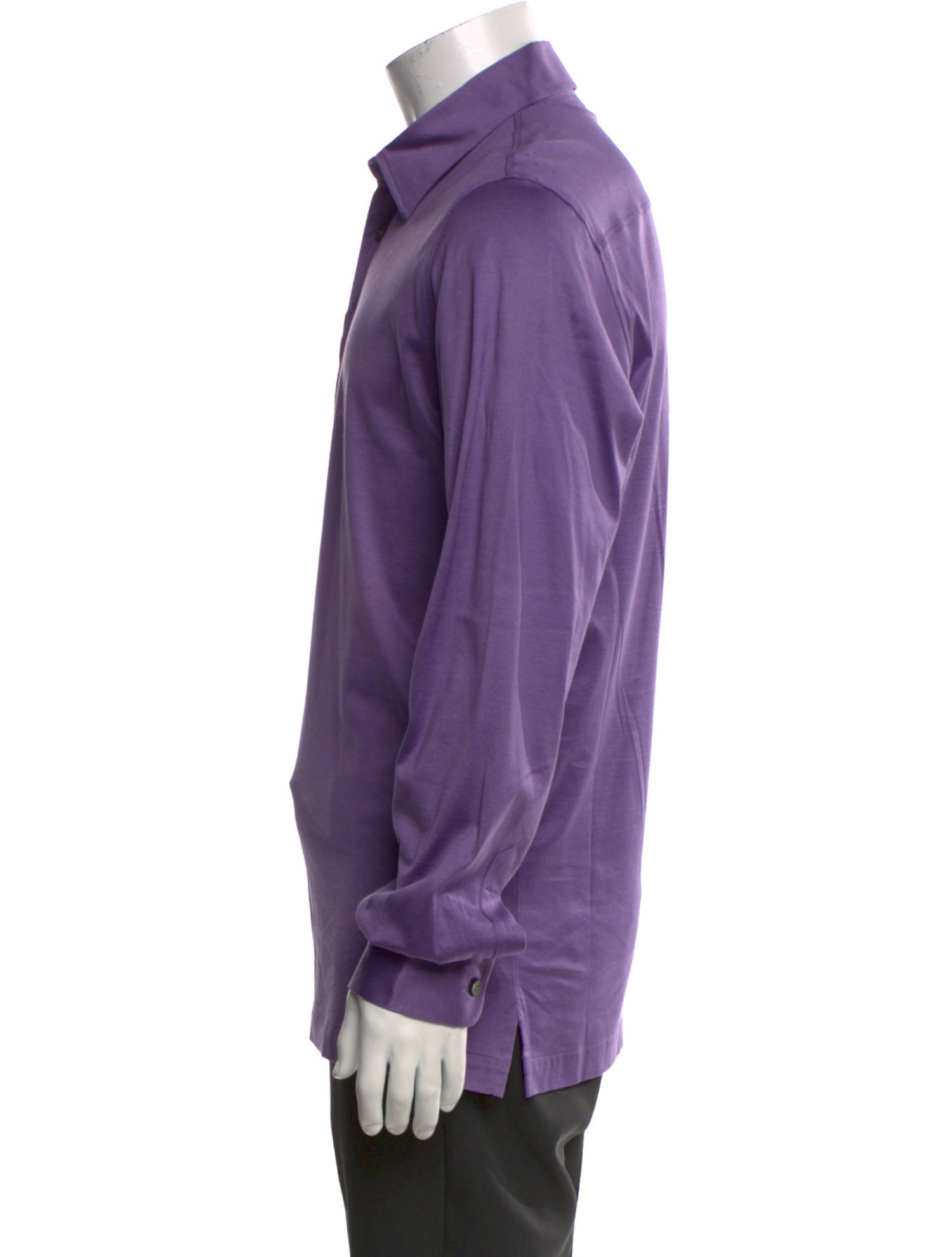 Brioni Collar Long Sleeve Polo Shirt