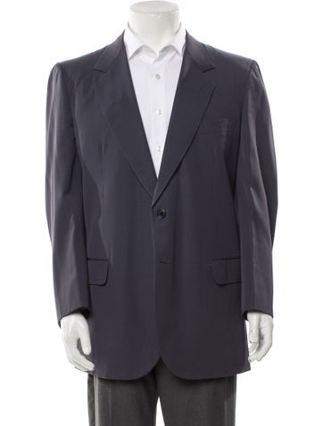 Brioni Suiting Wool Cutout Accent Blazer Us44, It54 | XXL