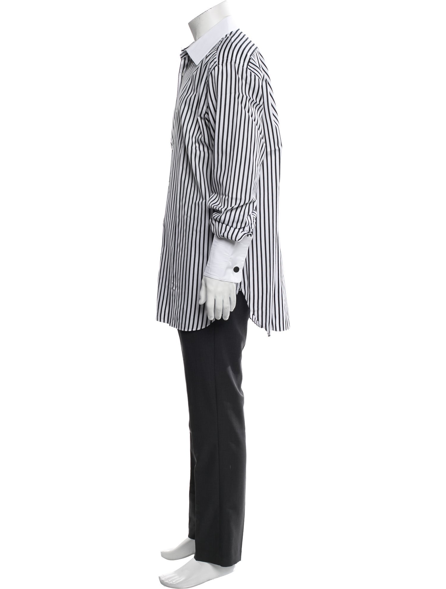 Brioni Striped Long Sleeve Dress Shirt