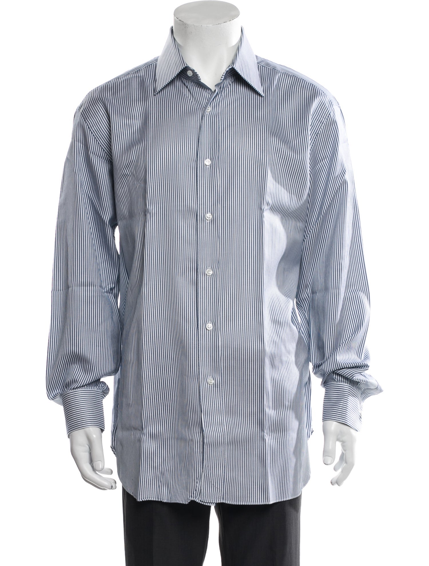 Brioni Striped Long Sleeve Shirt