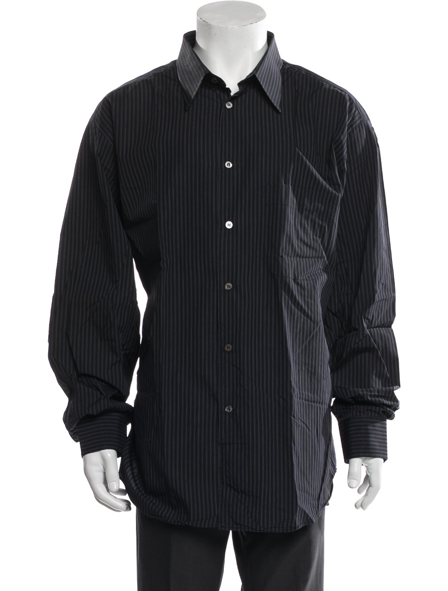 Brioni Striped Long Sleeve Shirt