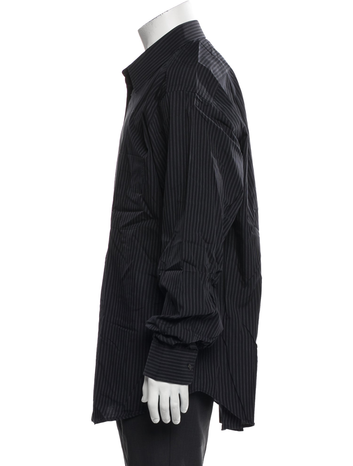 Brioni Striped Long Sleeve Shirt