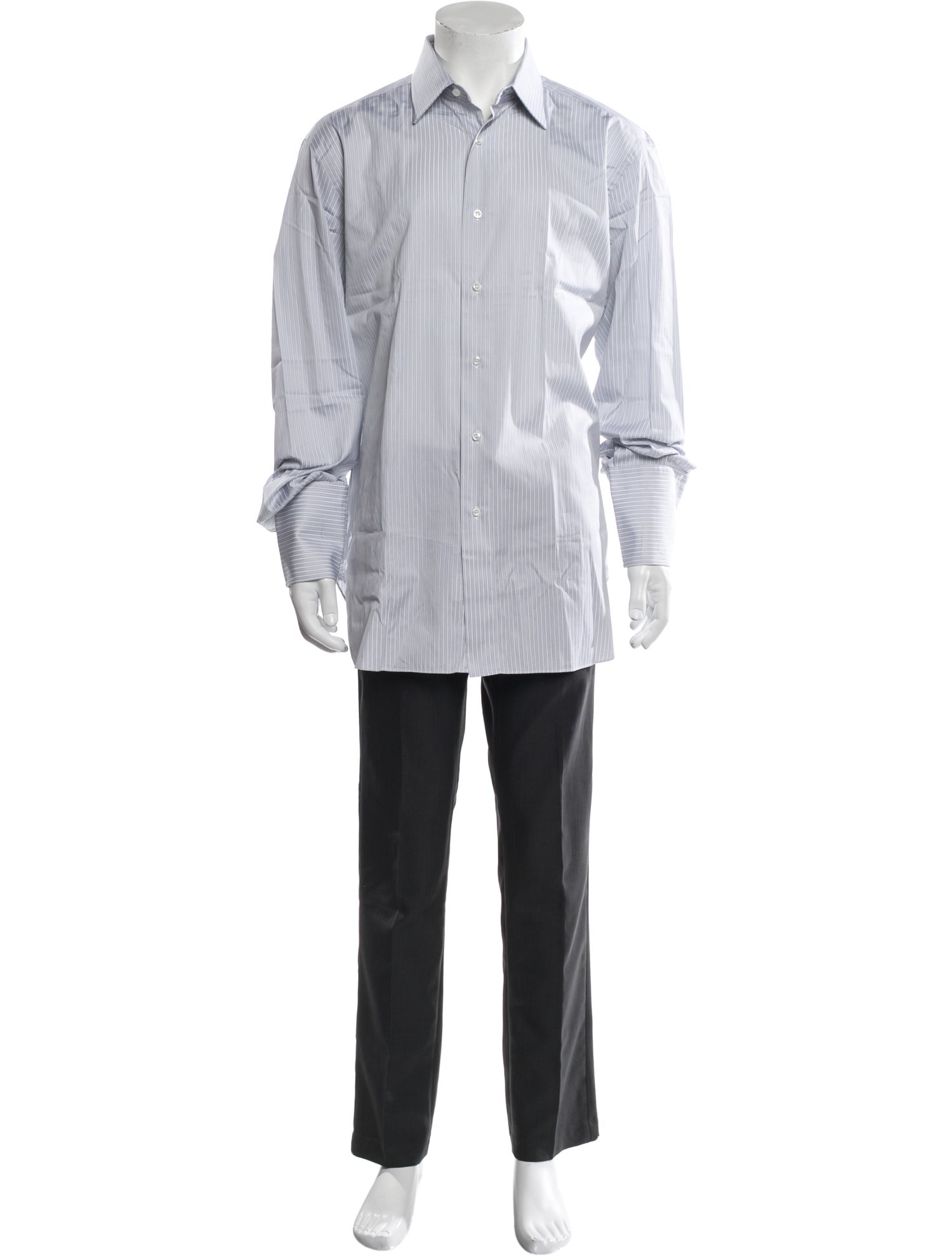 Brioni Striped Long Sleeve Shirt
