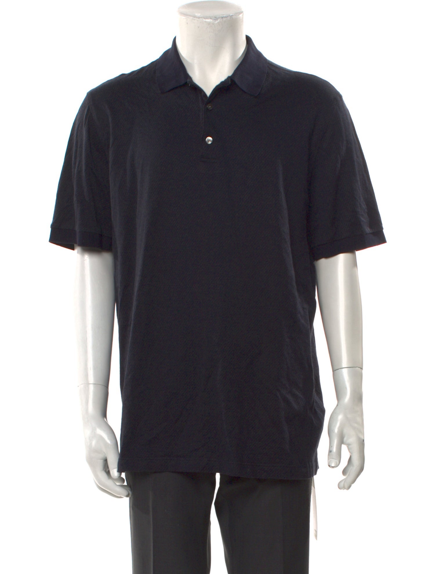 Brioni Collar Short Sleeve Polo Shirt