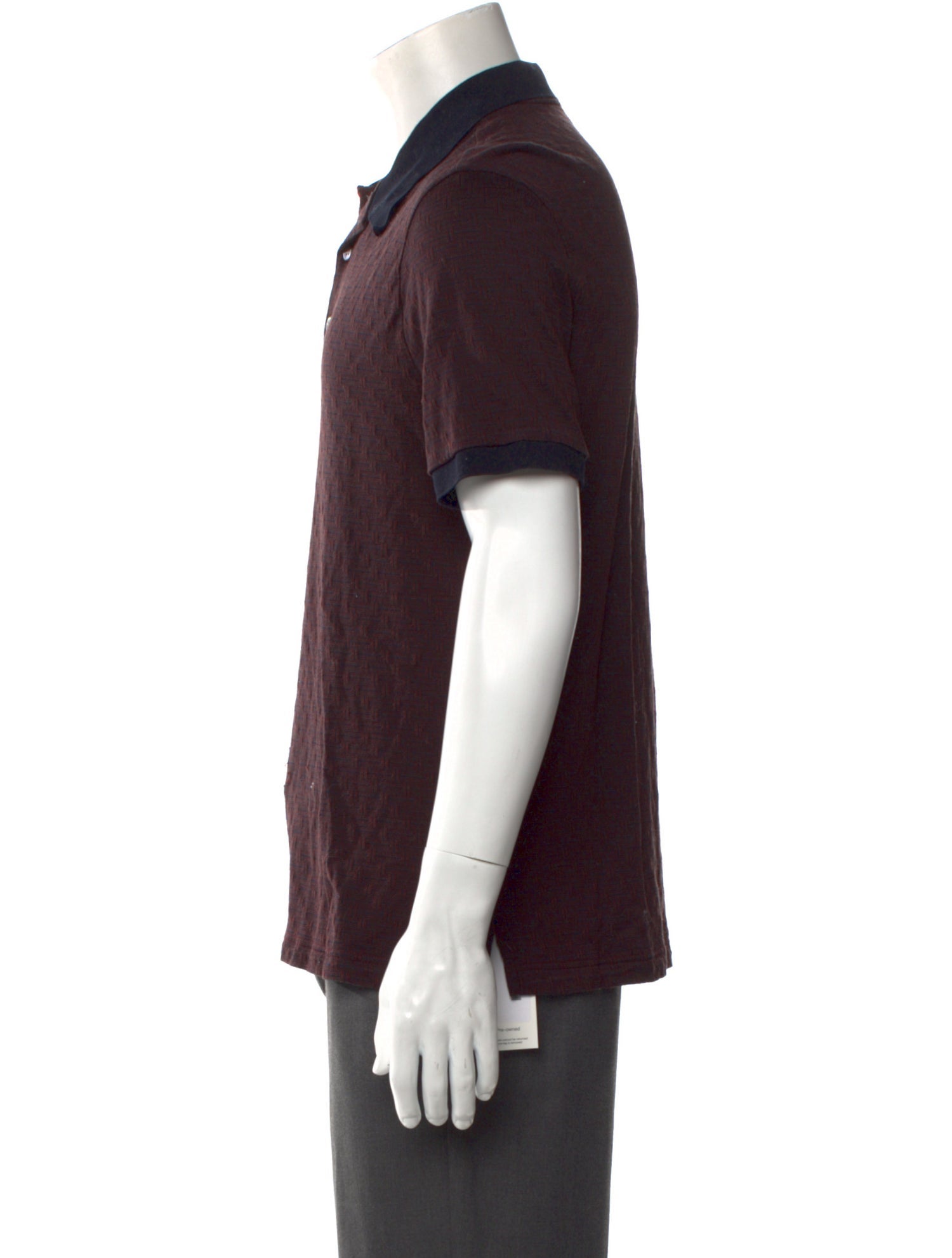 Brioni Collar Short Sleeve Polo Shirt