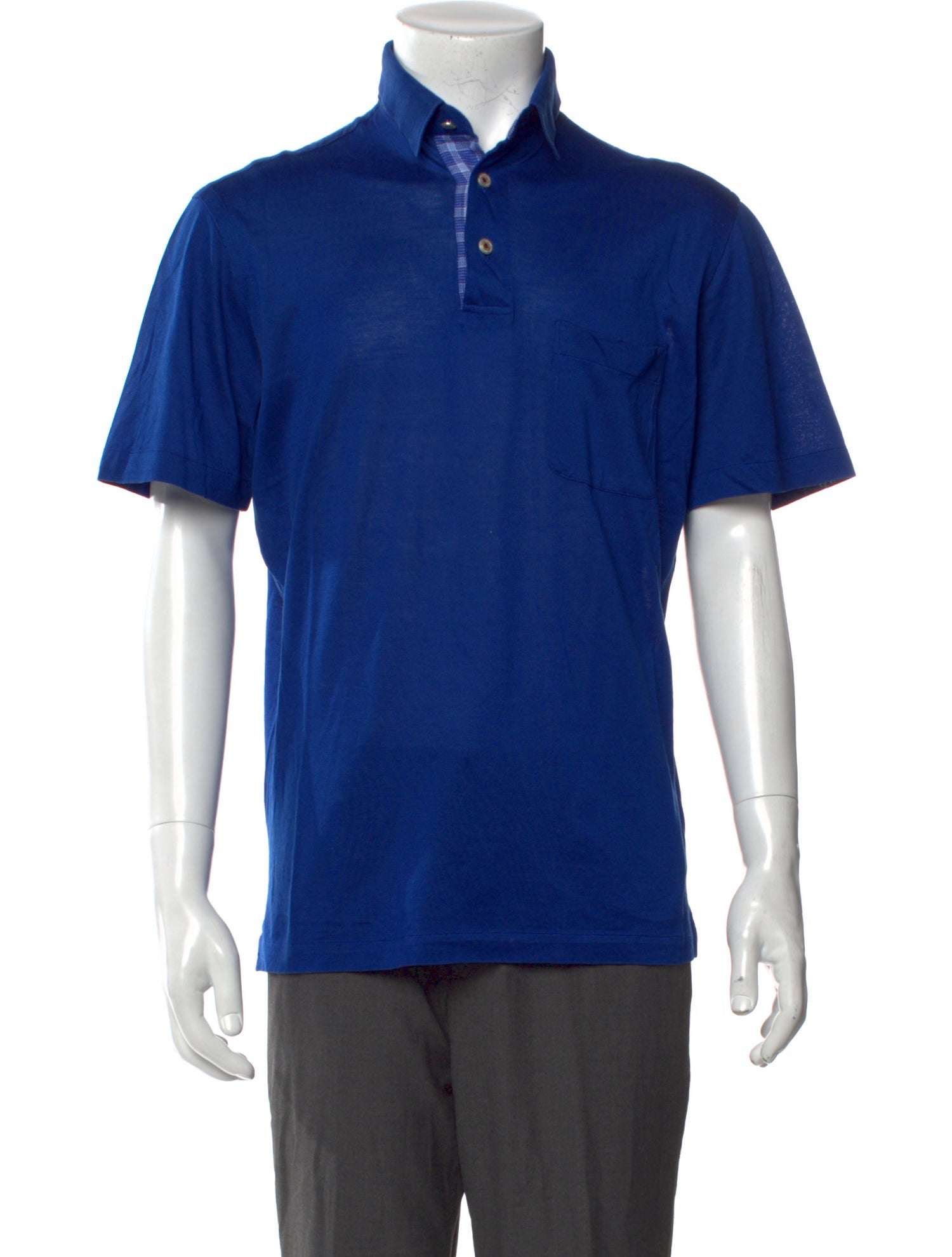 Brioni Collar Short Sleeve Polo Shirt