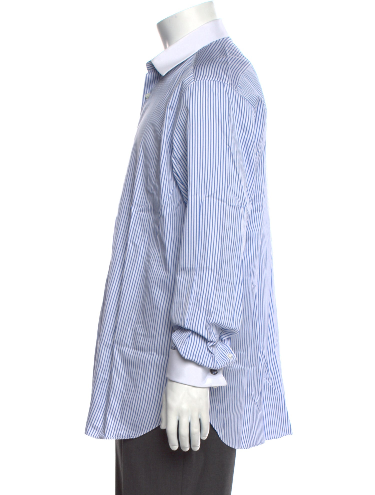 Brioni Striped Long Sleeve Dress Shirt