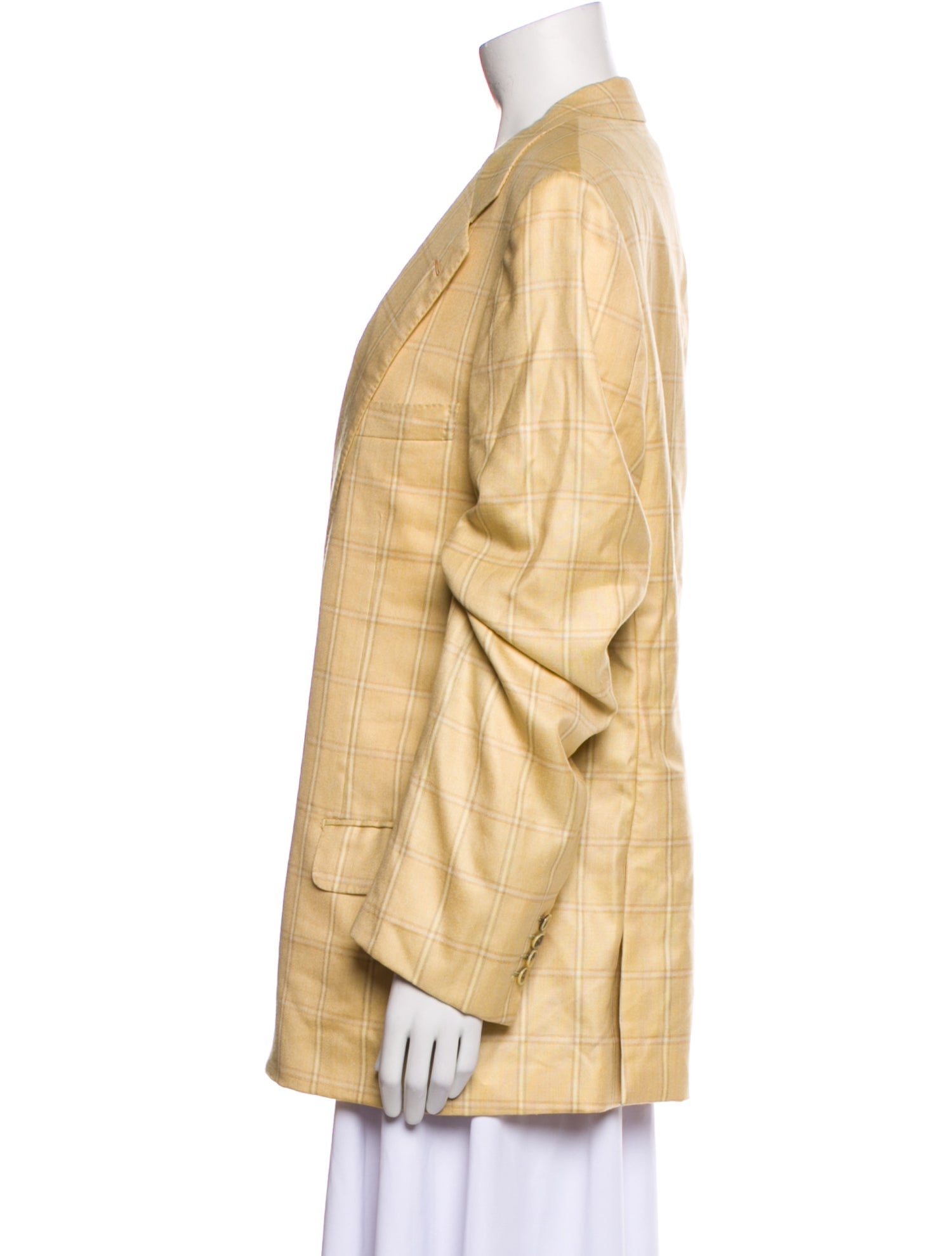 Brioni Cashmere Plaid Print Blazer