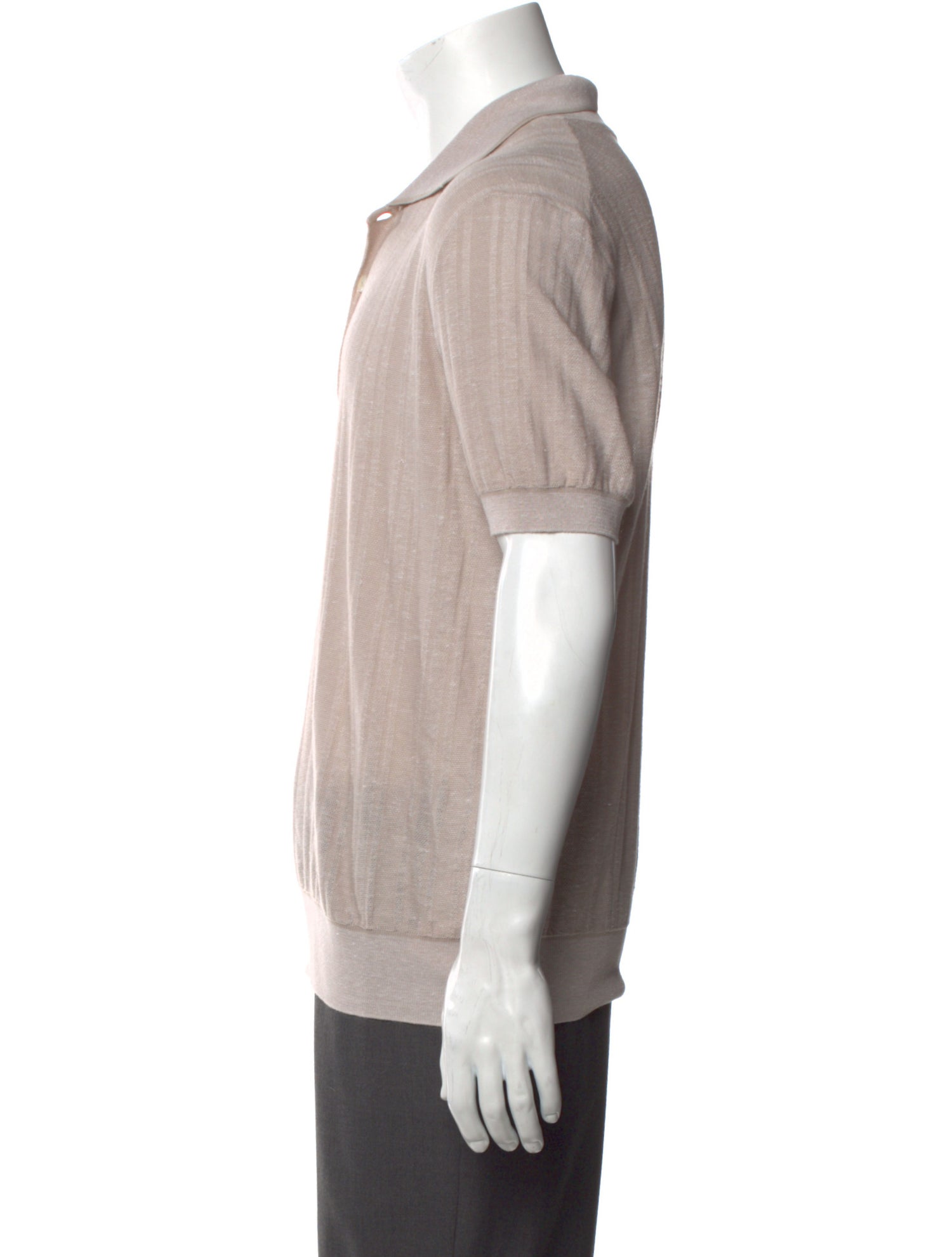 Brioni Collar Short Sleeve Polo Shirt