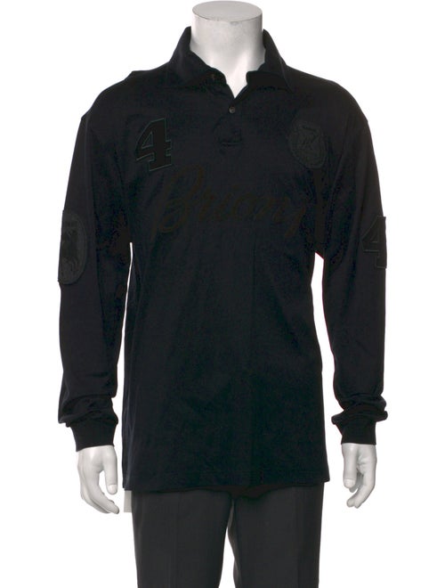 Brioni Crew Neck Long Sleeve Polo Shirt