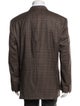 Brioni Wool Plaid Print Blazer