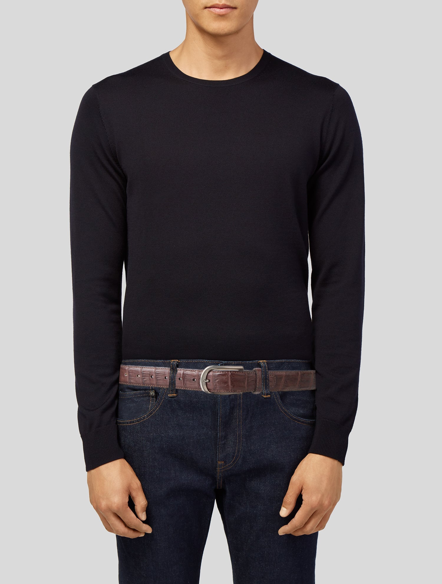 Brioni Crocodile Belt