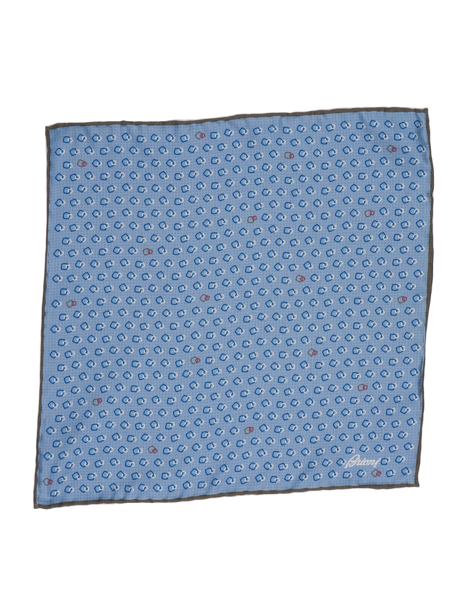 Brioni Silk Printed Scarf