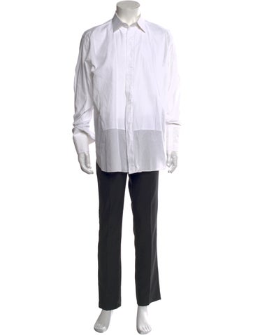 Brioni Dress Shirts Long Sleeve Tuxedo Shirt L