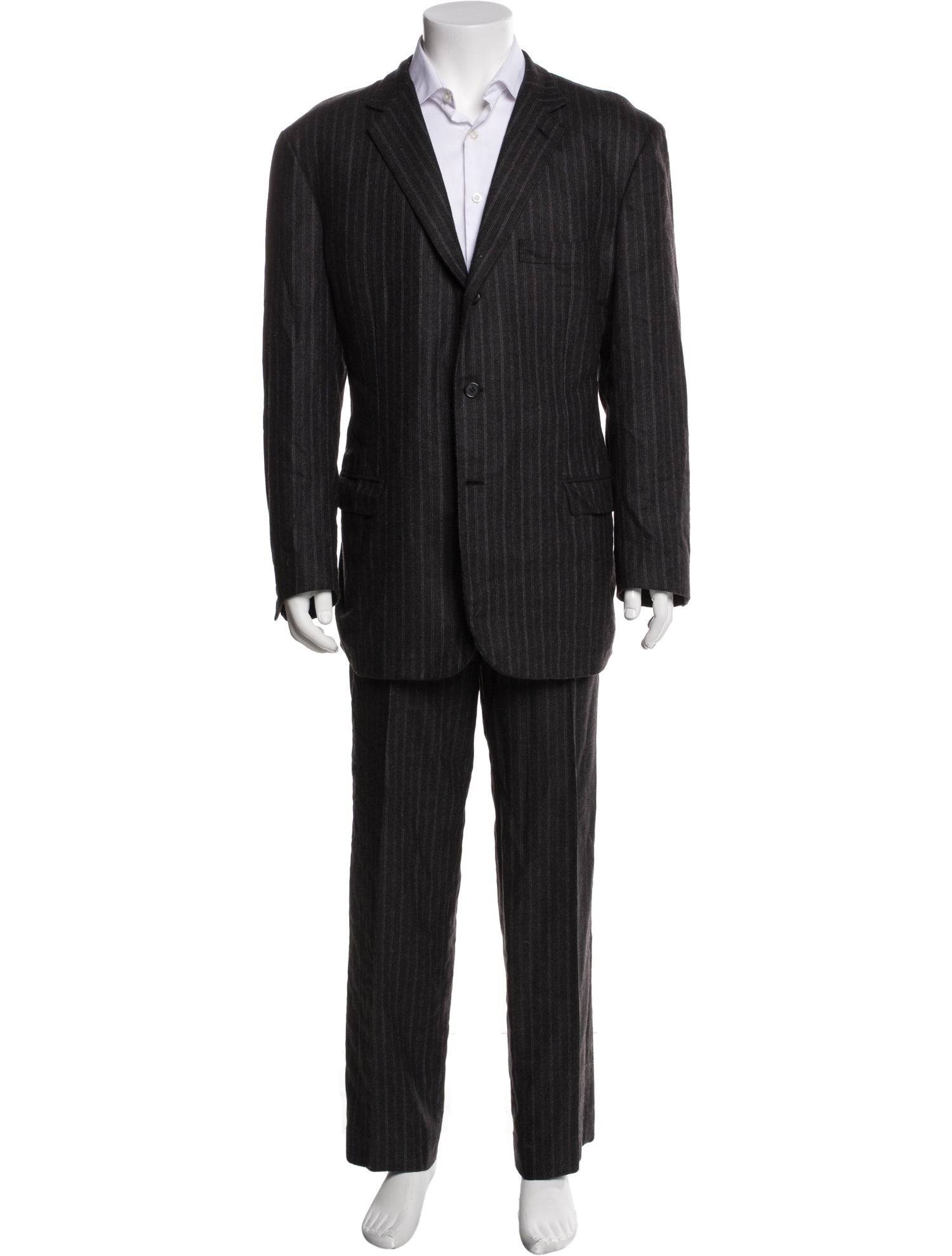 Brioni Cashmere Striped Two-Piece Blazer