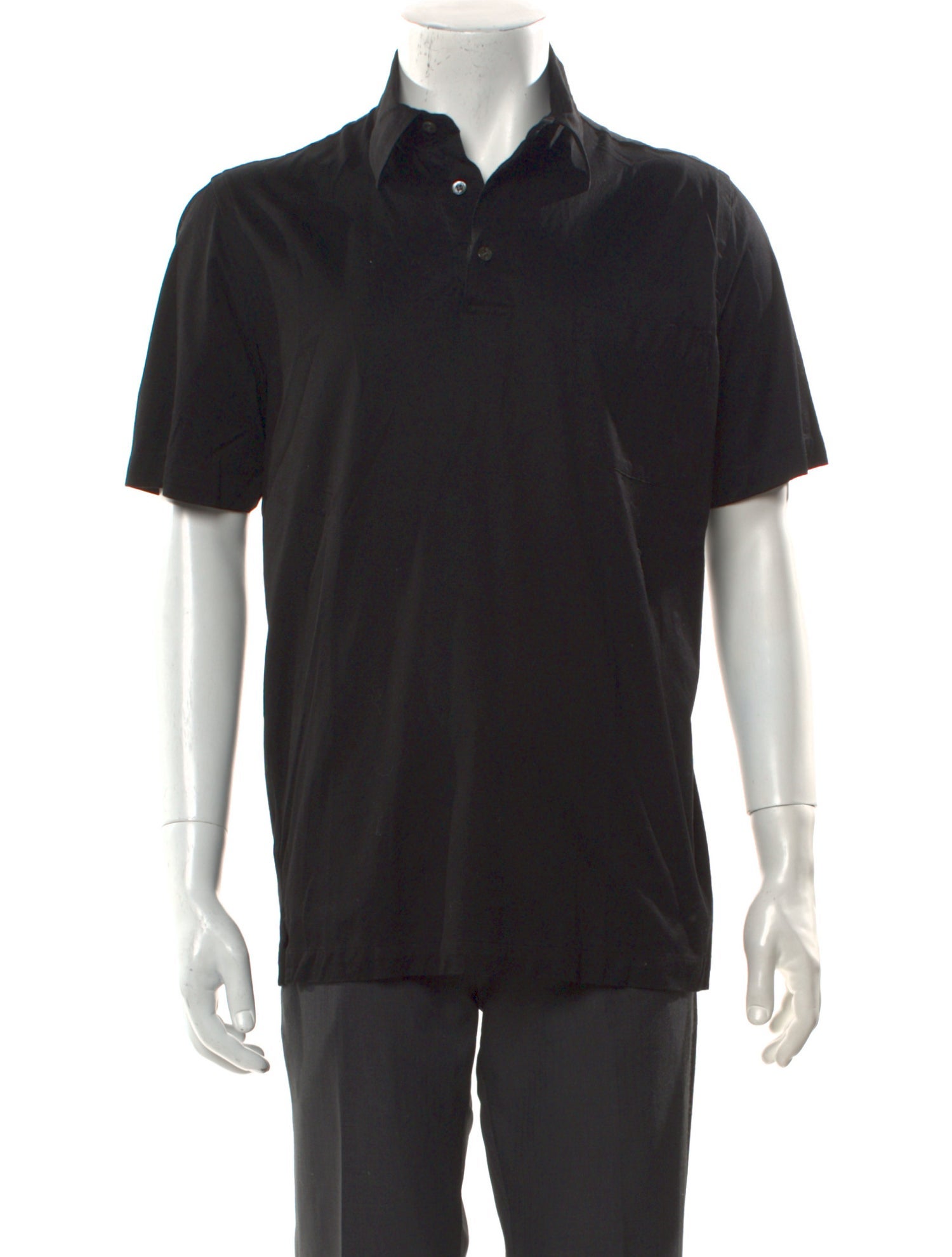 Brioni V-Neck Short Sleeve Polo Shirt